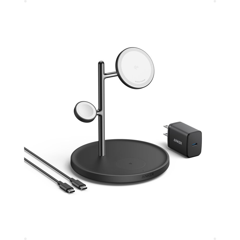 Anker B25M3212 Charger Headphones Phone Smartwatch Black White USB Indoor