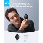 Anker B25M8H11 Wireless Charger Headphones Headset Black Fast Charging
