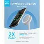 Anker MagGo Headphones White USB Wireless Charging Fast Charging Indoor