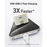 Anker Nano Headphones, Smartphone, Smartwatch, Tablet White AC Fast Charging Indoor
