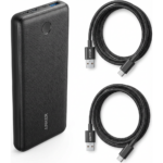 Anker Power Bank 313 10000mAh & 2-Pack 3ft USB-C Cable