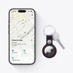 Apple AirTag Silver, White