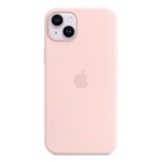 Apple iPhone 14 Plus Silicone Case with MagSafe - Chalk Pink