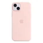 Apple iPhone 14 Plus Silicone Case with MagSafe - Chalk Pink