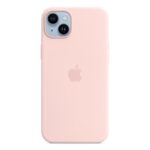 Apple iPhone 14 Plus Silicone Case with MagSafe - Chalk Pink