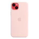 Apple iPhone 14 Plus Silicone Case with MagSafe - Chalk Pink