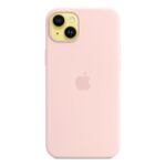 Apple iPhone 14 Plus Silicone Case with MagSafe - Chalk Pink