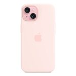Apple iPhone 15 Silicone Case MagSafe - Light Pink