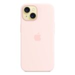 Apple iPhone 15 Silicone Case MagSafe - Light Pink