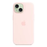 Apple iPhone 15 Silicone Case MagSafe - Light Pink