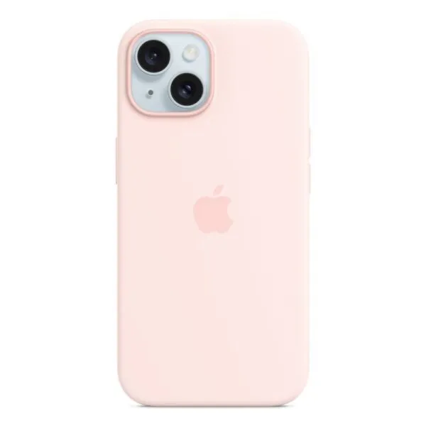 Apple iPhone 15 Silicone Case MagSafe - Light Pink