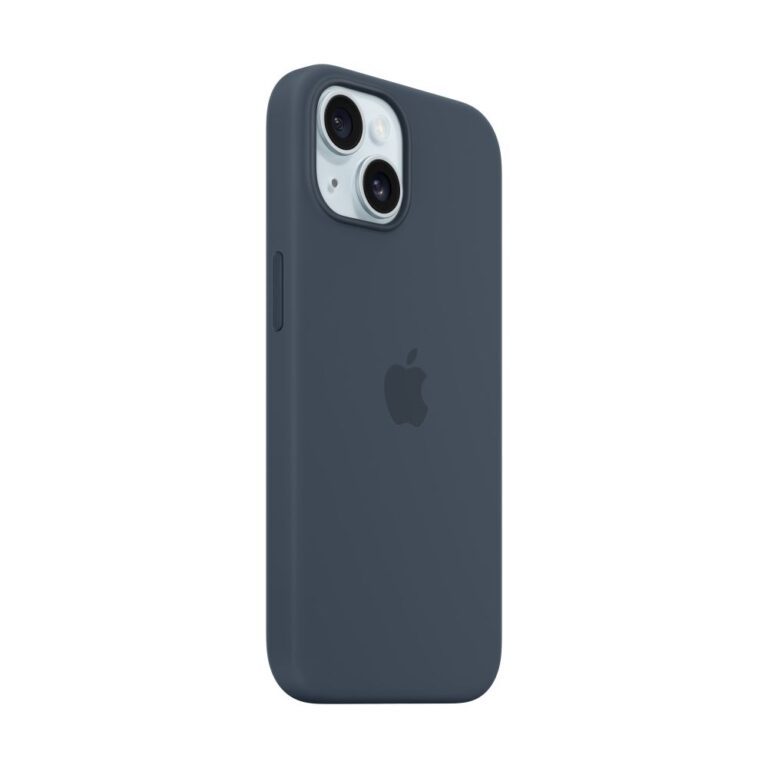 Apple iPhone 15 Silicone Case with MagSafe - Storm Blue