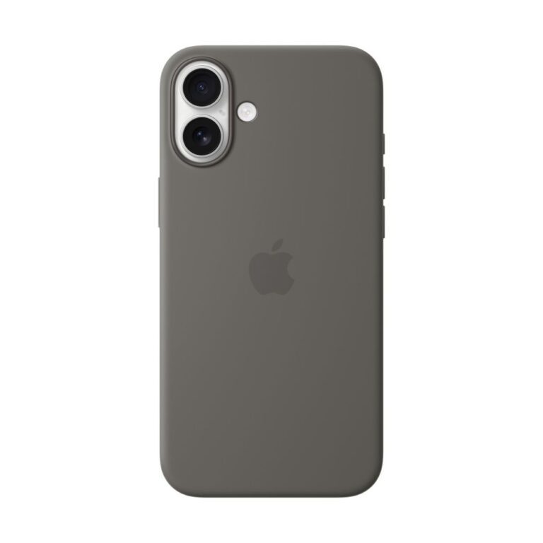 Apple iPhone 16 Plus Silicone MagSafe Case - Stone Gray