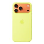 Apple iPhone 17 Pro Max Silicone Case with MagSafe – Neon Yellow