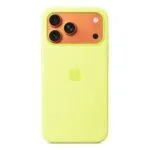 Apple iPhone 17 Pro Max Silicone Case with MagSafe – Neon Yellow