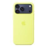 Apple iPhone 17 Pro Max Silicone Case with MagSafe – Neon Yellow
