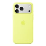 Apple iPhone 17 Pro Max Silicone Case with MagSafe – Neon Yellow