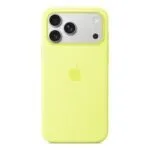 Apple iPhone 17 Pro Max Silicone Case with MagSafe – Neon Yellow