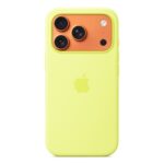 Apple iPhone 17 Pro Silicone Case with MagSafe – Neon Yellow