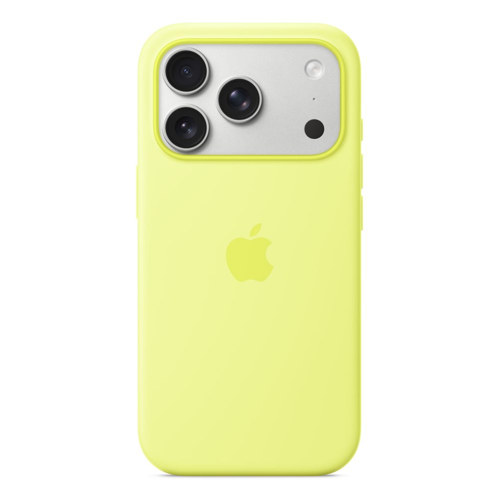 Apple iPhone 17 Pro Silicone Case with MagSafe – Neon Yellow