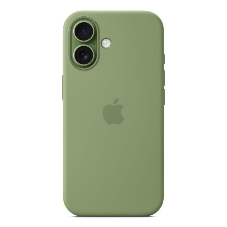 Apple iPhone 17 Silicone Case with MagSafe – Light Moss