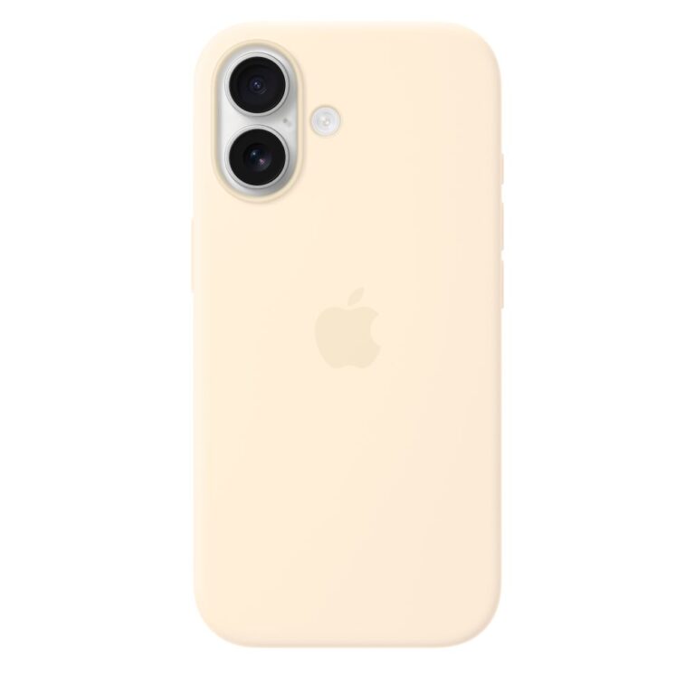 Apple iPhone 17 Silicone Case with MagSafe – Vanilla