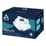 ARCTIC Alpine 23 Compact CPU Cooler - AMD AM4/AM5, 9 cm Aluminium, Black