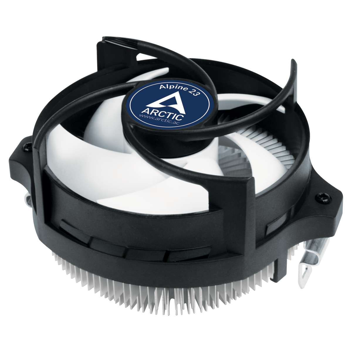 ARCTIC Alpine 23 Compact CPU Cooler - AMD AM4/AM5, 9 cm Aluminium, Black