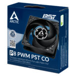 ARCTIC P8 PWM PST CO 80mm Fan - Pressure-optimised, Continuous Operation