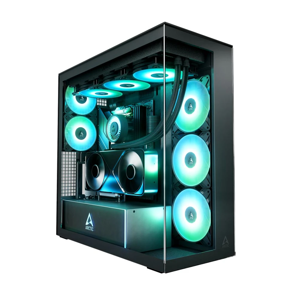 ARCTIC Xtender VG Clear Tempered Glass Black ACPCC00024A