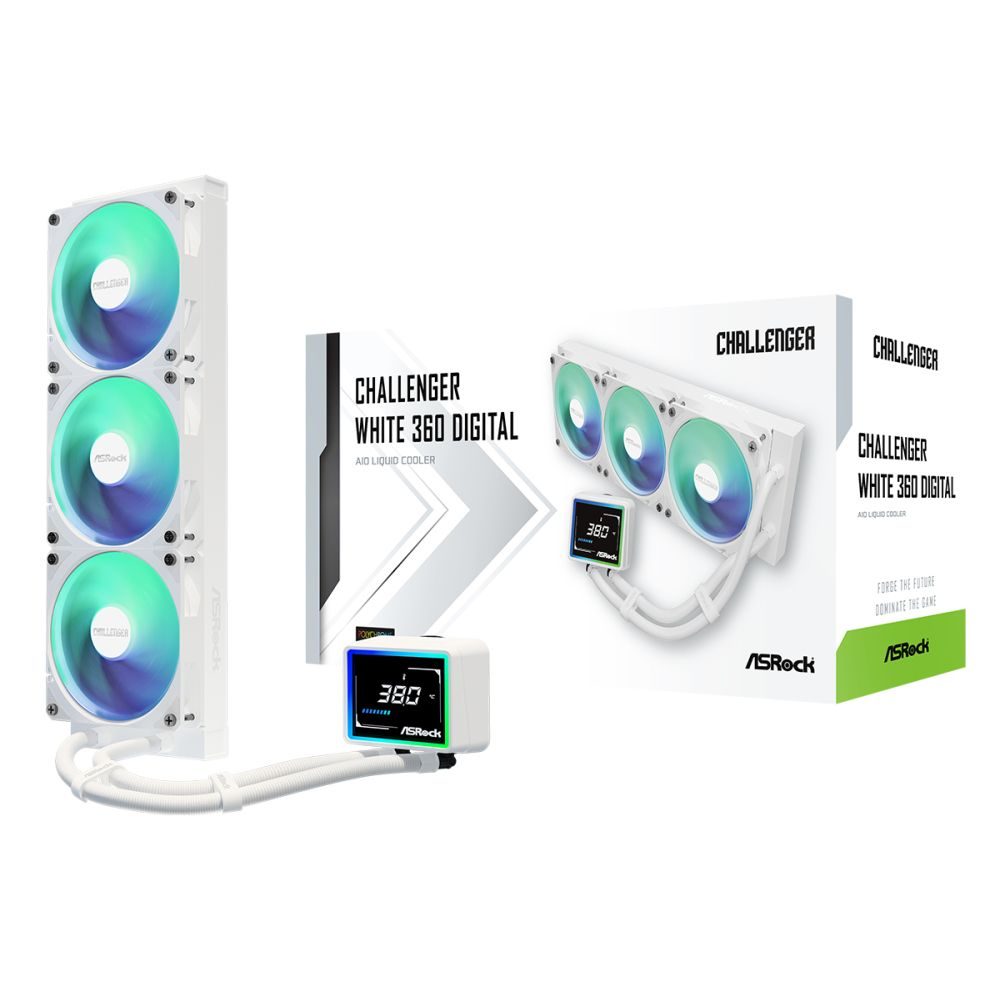 Asrock Challenger 360 White Liquid Cooler 120mm