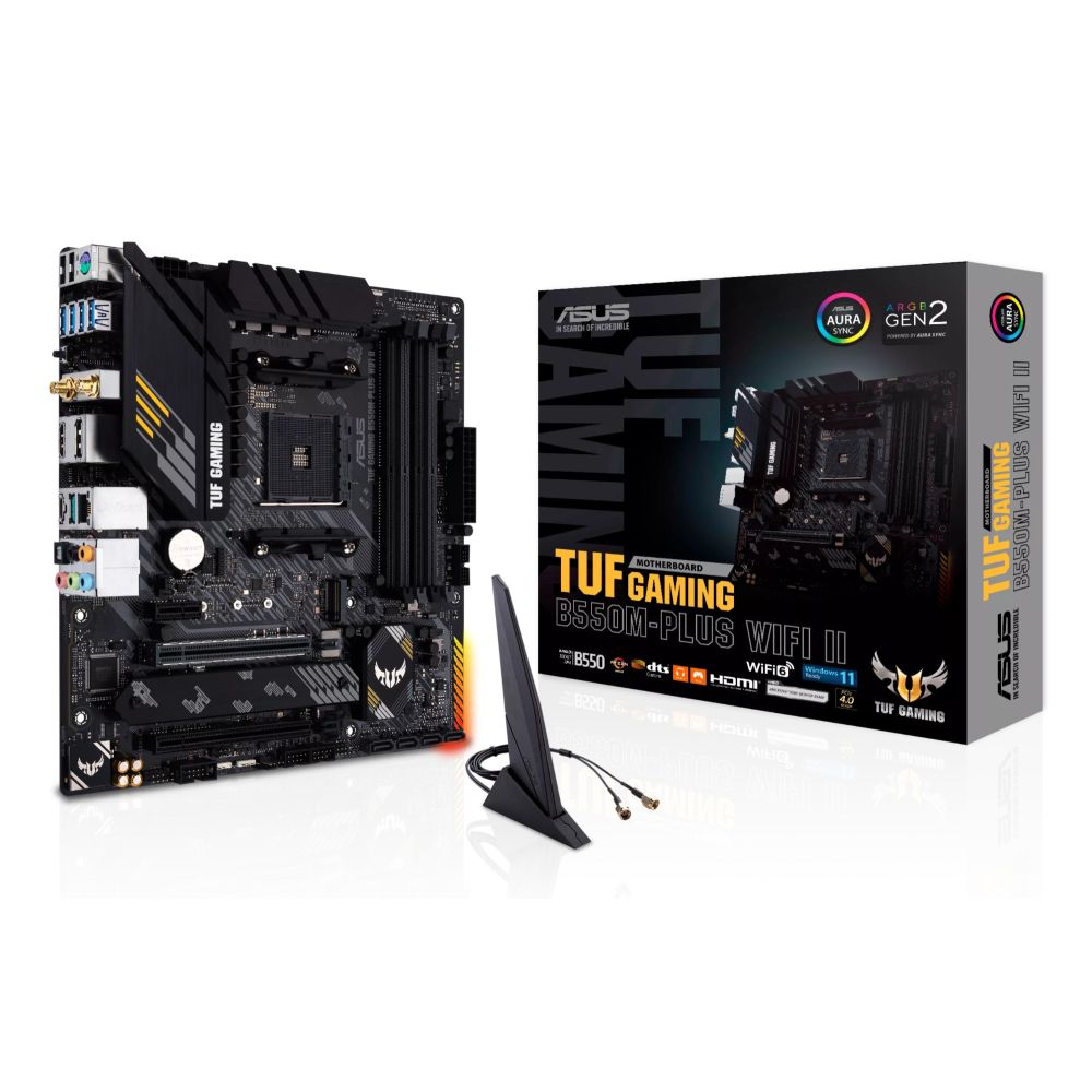 ASUS TUF GAMING B550M-PLUS WIFI II AMD B550 Socket AM4 mATX