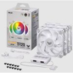 ASUS TUF GAMING TF120 ARGB White 3-Pack 120mm Case Fan