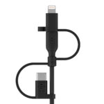 Belkin BOOST CHARGE USB-A to USB-C/Micro-USB/Lightning 1m Black