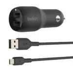 Belkin BoostCharge Auto Car Charger Black Cigar Lighter
