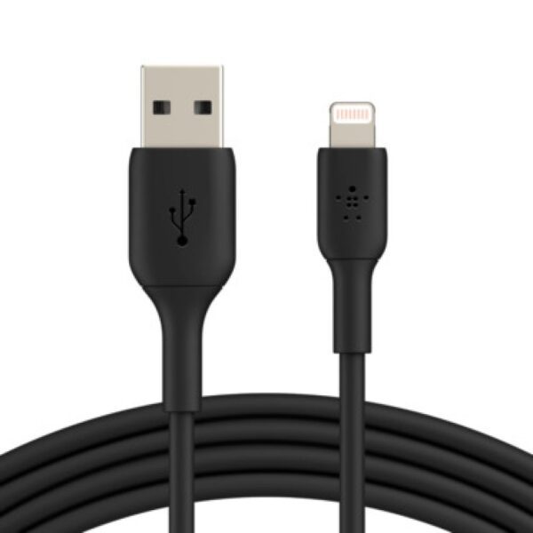 Belkin Lightning to USB-A Cable 2m Black (CAA001) | MFi Certified