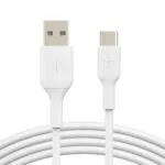 Belkin CAB001BT2MWH 2m USB-A to USB-C White