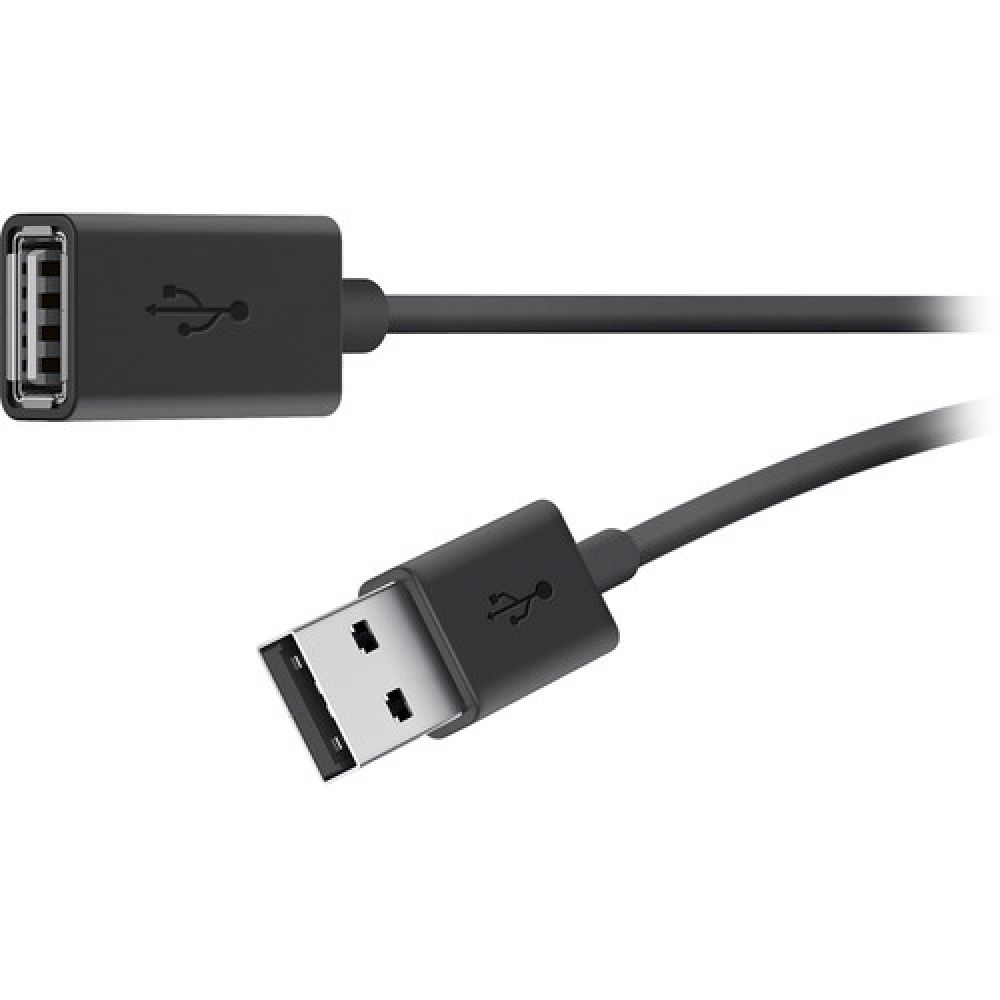 Belkin USB 2.0 A M/F 3m Black USB Cable
