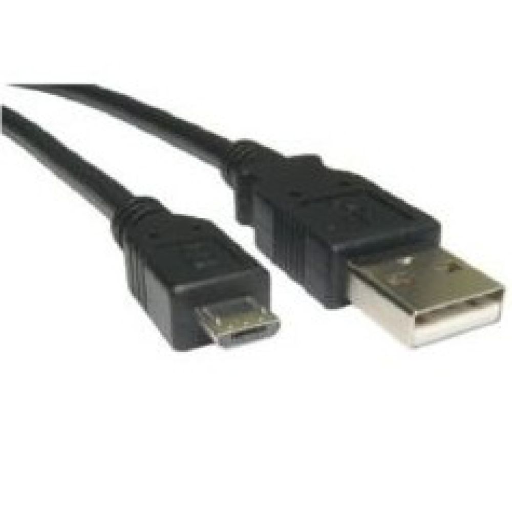 Cables Direct 1.8m USB 2.0 A to Micro-B Black Cable