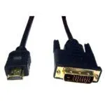 Cables Direct 1m HDMI-DVI-D Black Cable