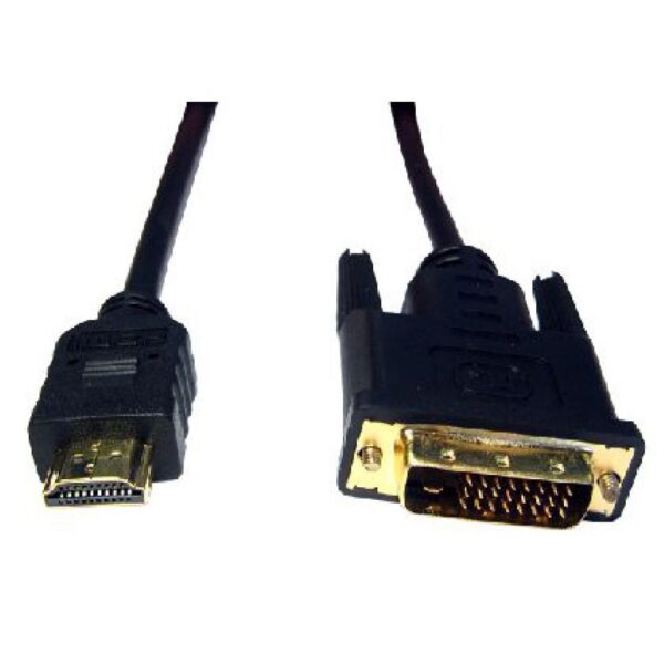 Cables Direct 1m HDMI-DVI-D Black Cable