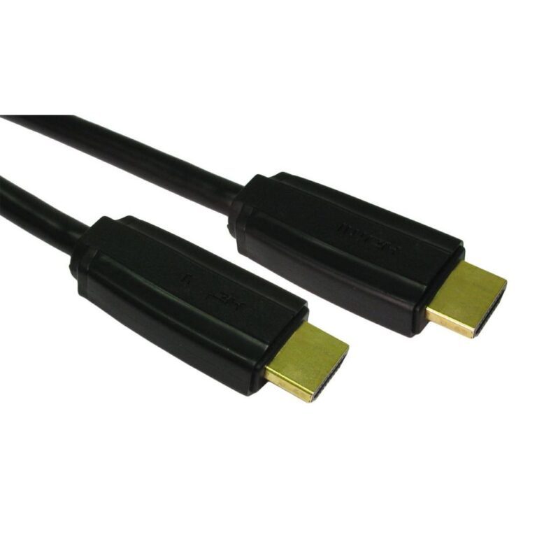 Cables Direct 1m HDMI with Ethernet Cable Type A Black