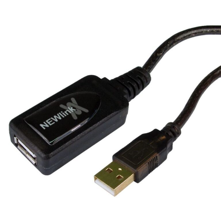 Cables Direct 20m USB 2.0 Active Repeater Cable Black