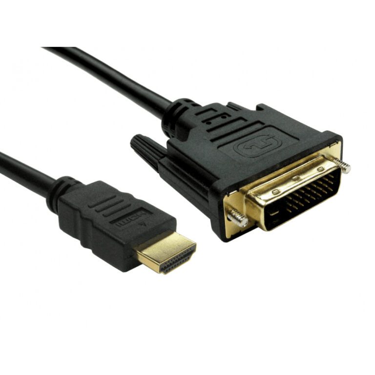 Cables Direct 77DVHD-3301 HDMI to DVI-D Adapter Cable 1m Black