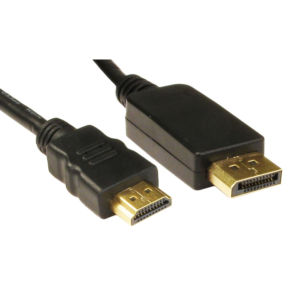 Cables Direct DisplayPort to HDMI Cable, 3m, Black