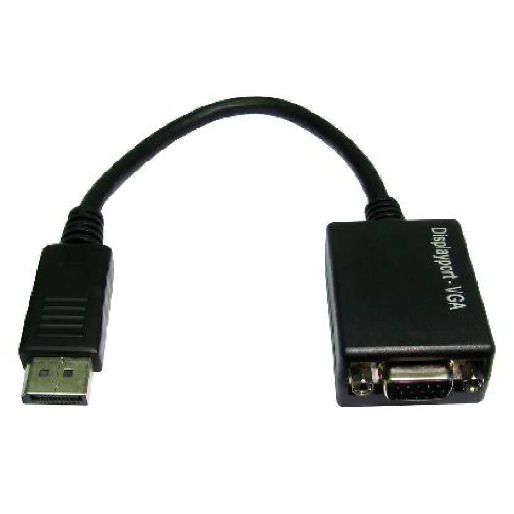 Cables Direct DisplayPort to VGA Cable - 0.15m - Black