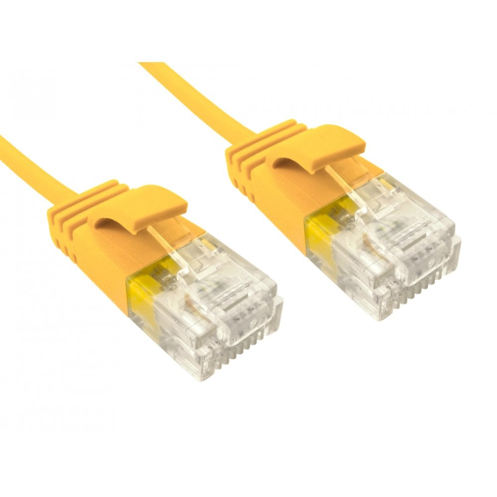 Cables Direct ERSLIM-100Y Cat6 U/UTP 0.5m Yellow