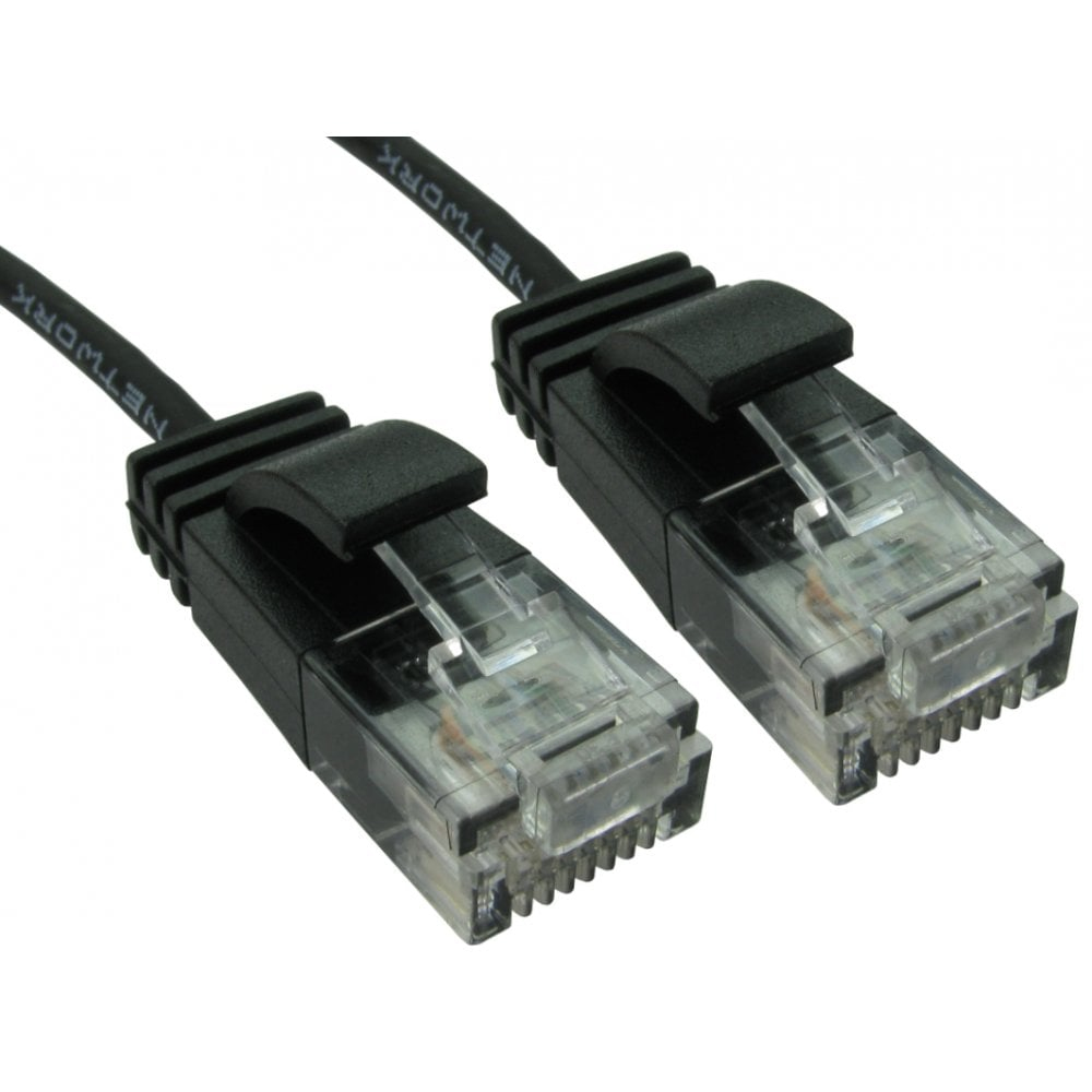 Cables Direct ERSLIM-101K Cat6 U/UTP Cable 1m Black