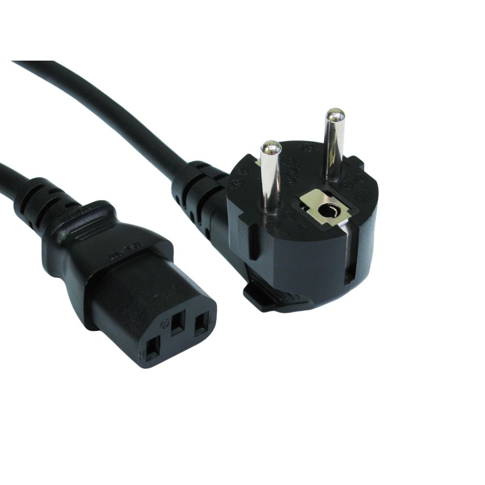 Cables Direct Euro - IEC C13 3m Black Coupler