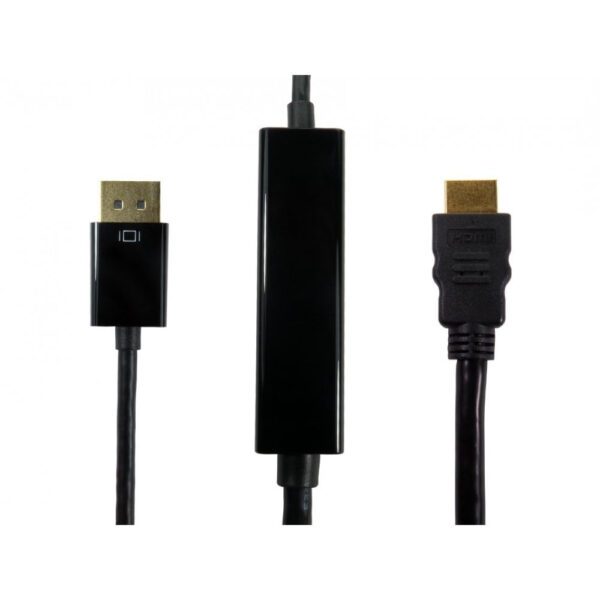 Cables Direct HDPORT-0054K-3M DisplayPort to HDMI Cable Black
